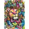Broderie Diamant <br> Lion Et Papillons