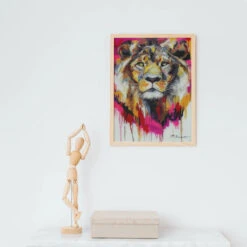 Broderie Diamant <br> Lion Peinture -Atelier Broderie Diamant broderie diamant lion peinture decor atelier broderie diamant