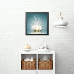 Broderie Diamant <br> Nénuphar Étincelant 7 Broderie Diamant <br> Nénuphar Étincelant -Atelier Broderie Diamant broderie diamant lotus etincelant decor atelier broderie diamant