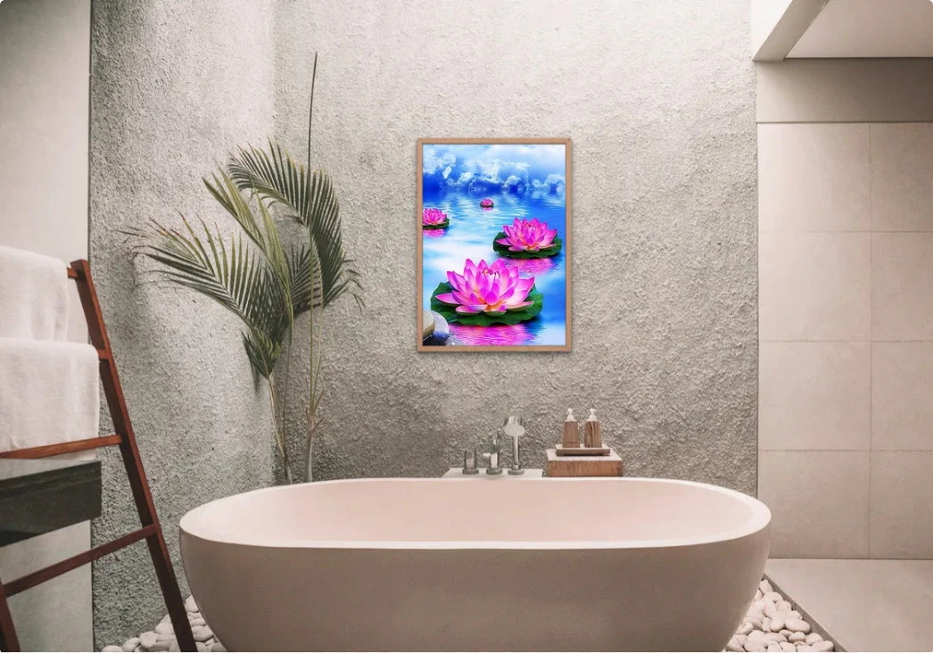 Broderie Diamant <br> Lotus Roses 5 Broderie Diamant <br> Lotus Roses – Image 3