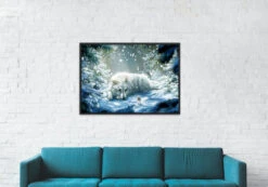 Broderie Diamant <br> Loup Blanc Et Souris 7 Broderie Diamant <br> Loup Blanc Et Souris -Atelier Broderie Diamant broderie diamant loup blanc et souris decor atelier broderie diamant