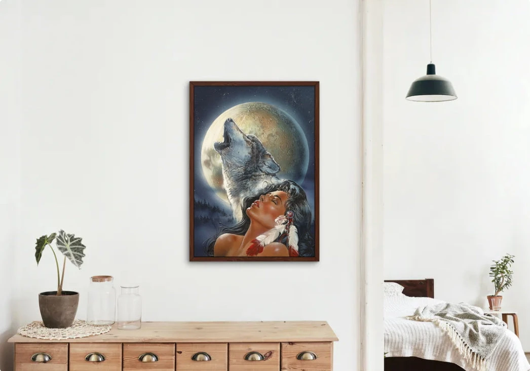 Broderie Diamant <br> Loup Et Femme 5 Broderie Diamant <br> Loup Et Femme – Image 3