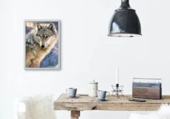 Broderie Diamant <br> Loup Et Neige 7 Broderie Diamant <br> Loup Et Neige -Atelier Broderie Diamant broderie diamant loup et neige decor atelier broderie diamant