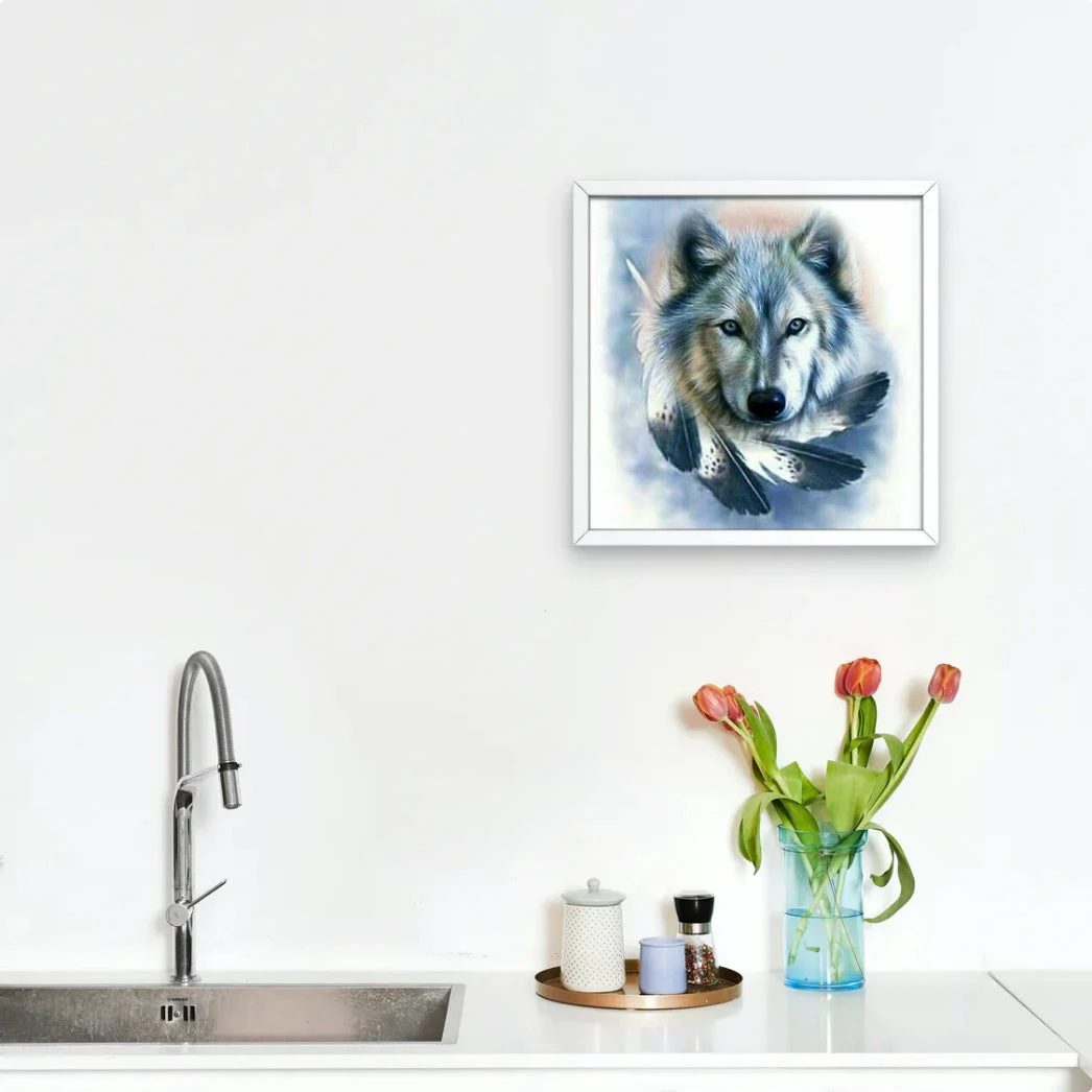 Broderie Diamant <br> Loup Et Plumes 5 Broderie Diamant <br> Loup Et Plumes – Image 3