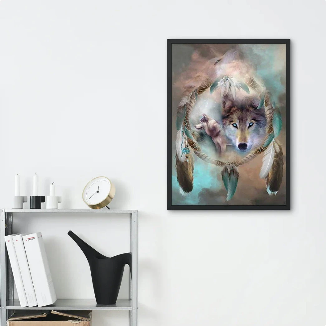 Broderie Diamant <br> Loup Totem 5 Broderie Diamant <br> Loup Totem – Image 3