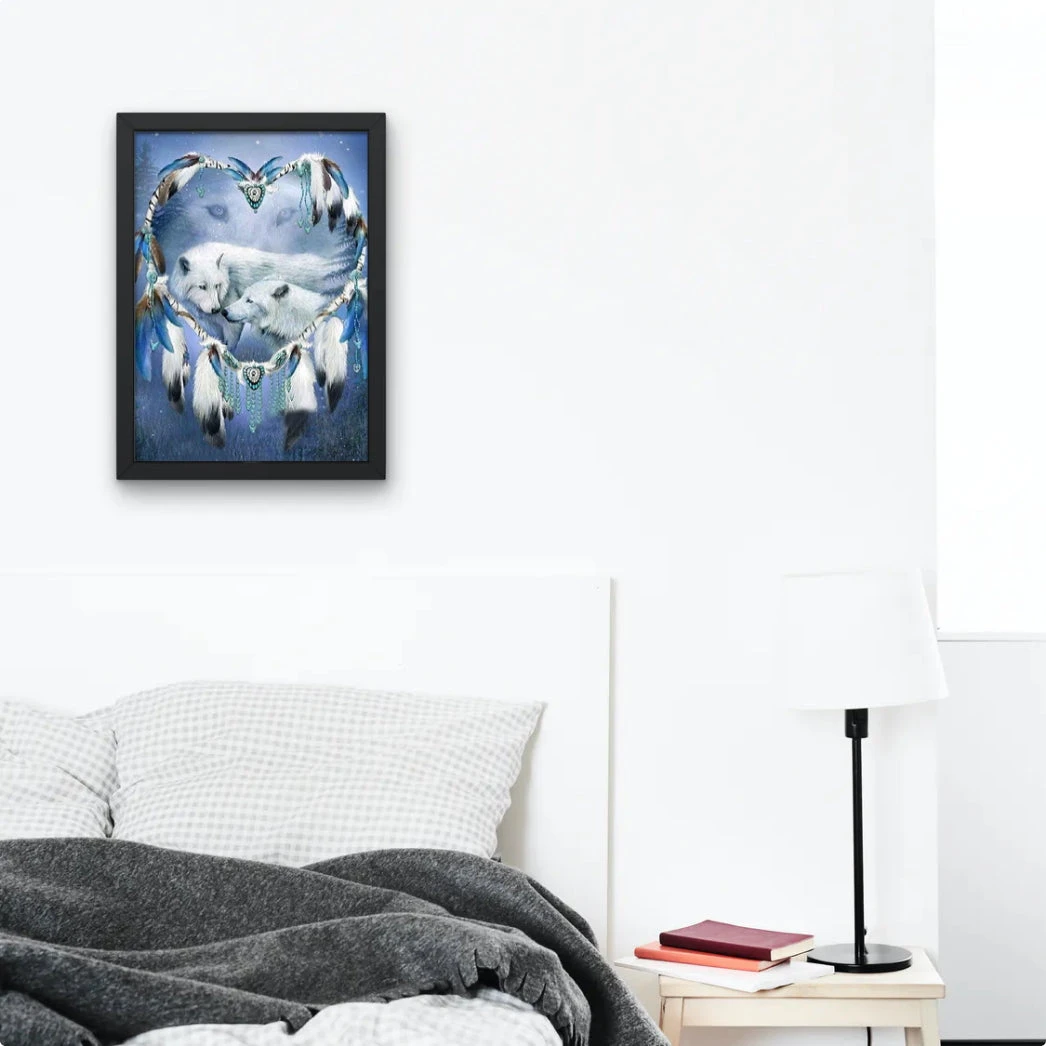 Broderie Diamant <br> Loups Amoureux 5 Broderie Diamant <br> Loups Amoureux – Image 3