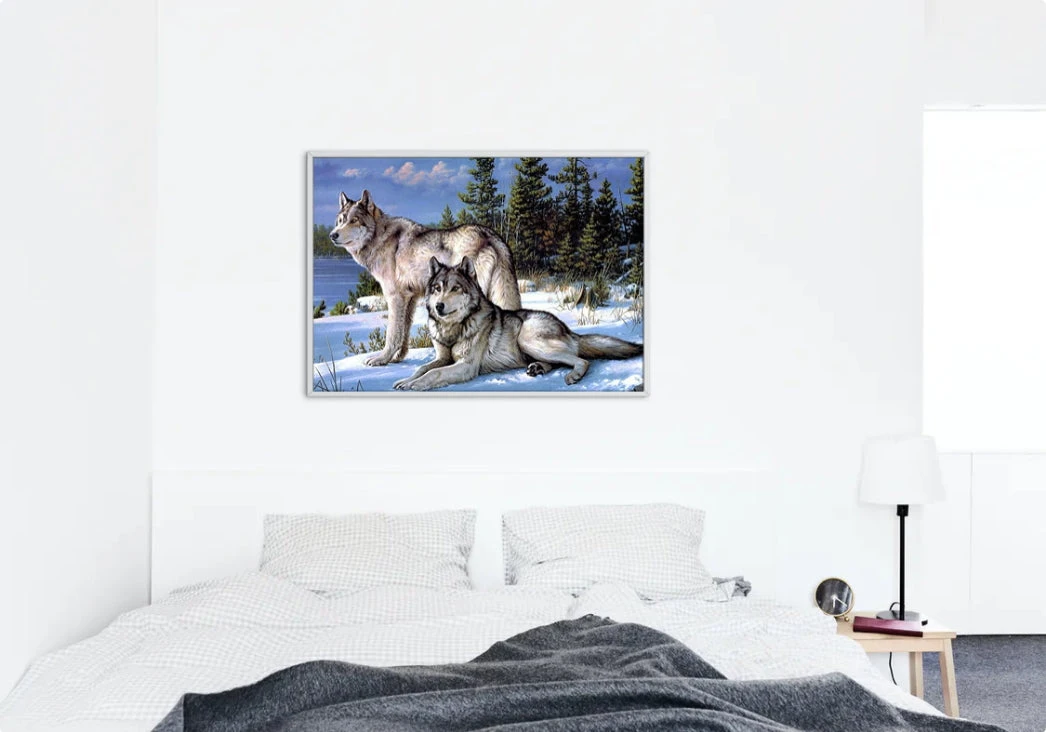 Broderie Diamant <br> Loups D'Alaska 5 Broderie Diamant <br> Loups D'Alaska – Image 3