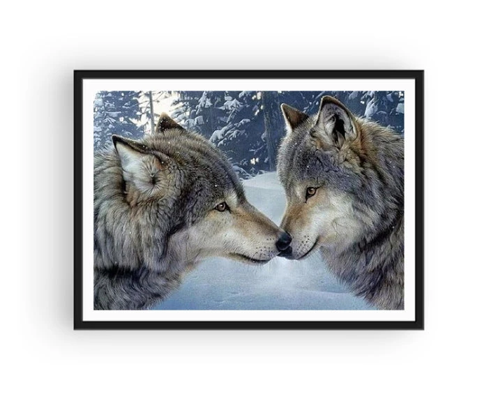 Broderie Diamant <br> Loups Des Neiges 4 Broderie Diamant <br> Loups Des Neiges – Image 2