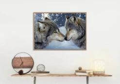 Broderie Diamant <br> Loups Des Neiges 7 Broderie Diamant <br> Loups Des Neiges -Atelier Broderie Diamant broderie diamant loups des neiges decor atelier broderie diamant