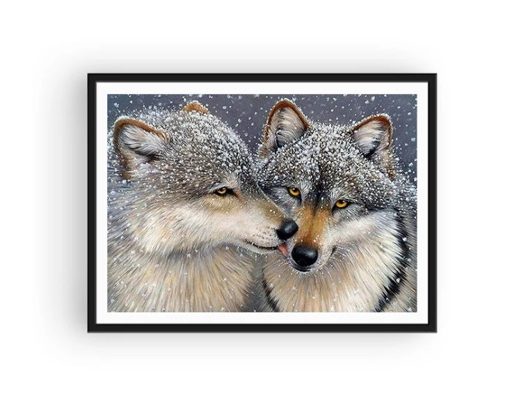 Broderie Diamant <br> Loups Féroces 4 Broderie Diamant <br> Loups Féroces – Image 2