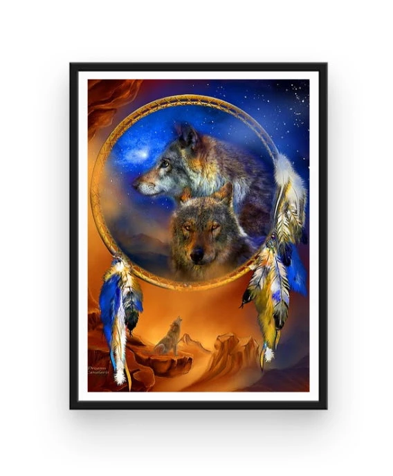 Broderie Diamant <br> Loups Spirituels 4 Broderie Diamant <br> Loups Spirituels – Image 2