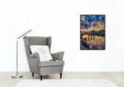 Broderie Diamant <br> Magnifique Reflet Sur Le Lac -Atelier Broderie Diamant broderie diamant magnifique reflet sur le lac decor atelier broderie diamant