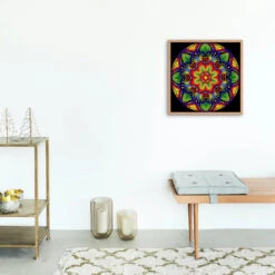 Broderie Diamant <br> Mandala Africain -Atelier Broderie Diamant broderie diamant mandala africain decor atelier broderie diamant