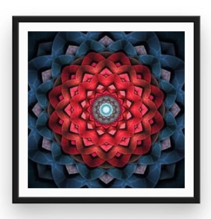 Broderie Diamant <br> Mandala Fleur Géométrique 4 Broderie Diamant <br> Mandala Fleur Géométrique – Image 2