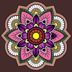 Broderie Diamant <br> Mandala Fleur Orientale