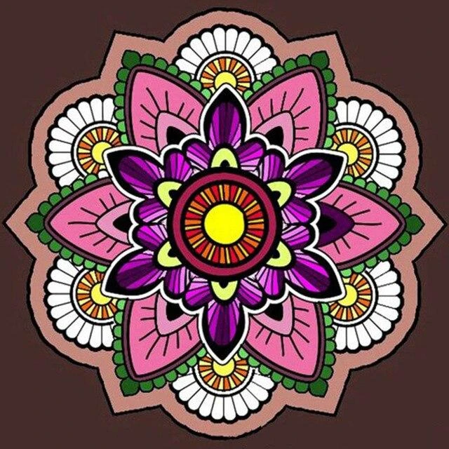 Broderie Diamant <br> Mandala Fleur Orientale 3 Broderie Diamant <br> Mandala Fleur Orientale