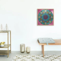 Broderie Diamant <br> Mandala Fleur Spirituelle -Atelier Broderie Diamant broderie diamant mandala fleur spirituelle decor atelier broderie diamant