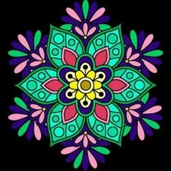 Broderie Diamant <br> Mandala Floral