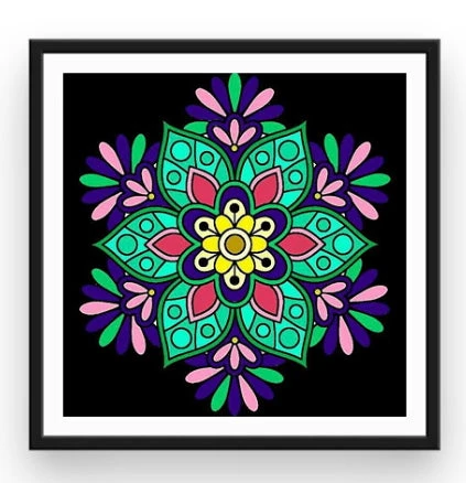 Broderie Diamant <br> Mandala Floral 4 Broderie Diamant <br> Mandala Floral – Image 2