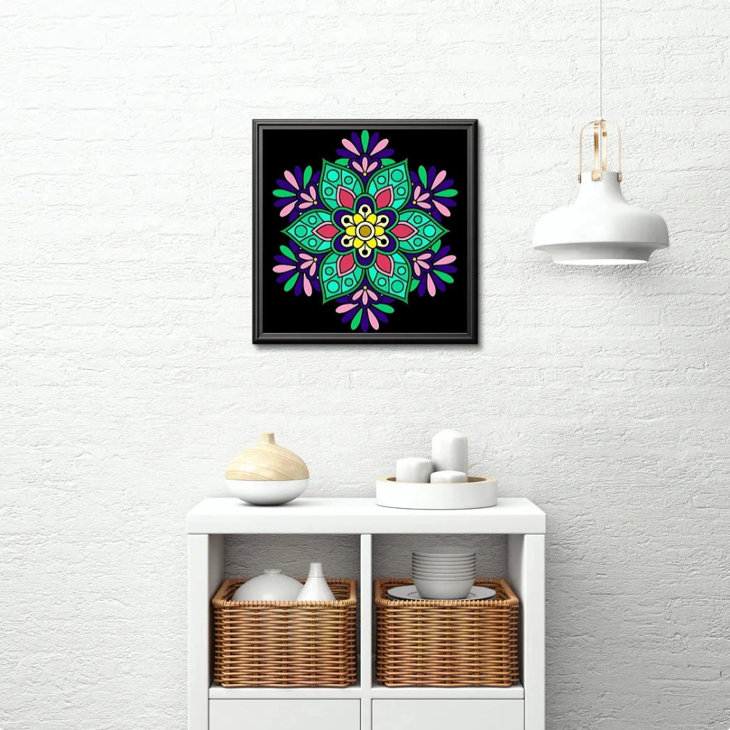 Broderie Diamant <br> Mandala Floral 5 Broderie Diamant <br> Mandala Floral – Image 3