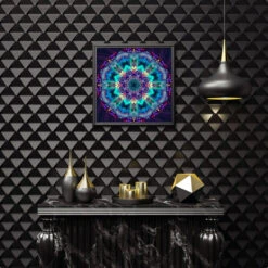 Broderie Diamant <br> Mandala Galactique -Atelier Broderie Diamant broderie diamant mandala galactique decor atelier broderie diamant