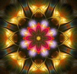 Broderie Diamant <br> Mandala Lumineux