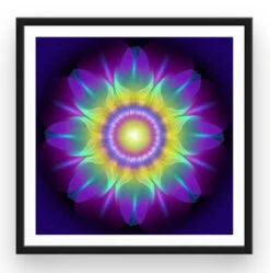 Broderie Diamant <br> Mandala Psychédélique -Atelier Broderie Diamant broderie diamant mandala psychedelique cadre atelier broderie diamant