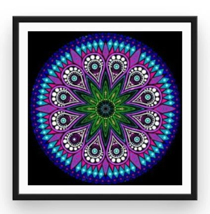 Broderie Diamant <br> Mandala Rosace Spirituelle 4 Broderie Diamant <br> Mandala Rosace Spirituelle – Image 2