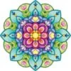 Broderie Diamant <br> Mandala Rosaces Fleuries