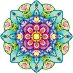 Broderie Diamant <br> Mandala Rosaces Fleuries