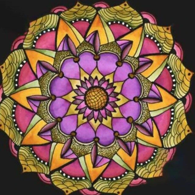 Broderie Diamant <br> Mandala Roses Orientales 3 Broderie Diamant <br> Mandala Roses Orientales