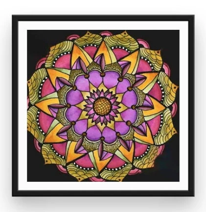 Broderie Diamant <br> Mandala Roses Orientales 4 Broderie Diamant <br> Mandala Roses Orientales – Image 2