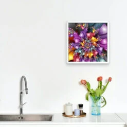 Broderie Diamant <br> Mandala Spirale -Atelier Broderie Diamant broderie diamant mandala spirale decor atelier broderie diamant