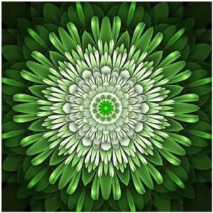 Broderie Diamant <br> Mandala Vert Électrique 3 Broderie Diamant <br> Mandala Vert Électrique