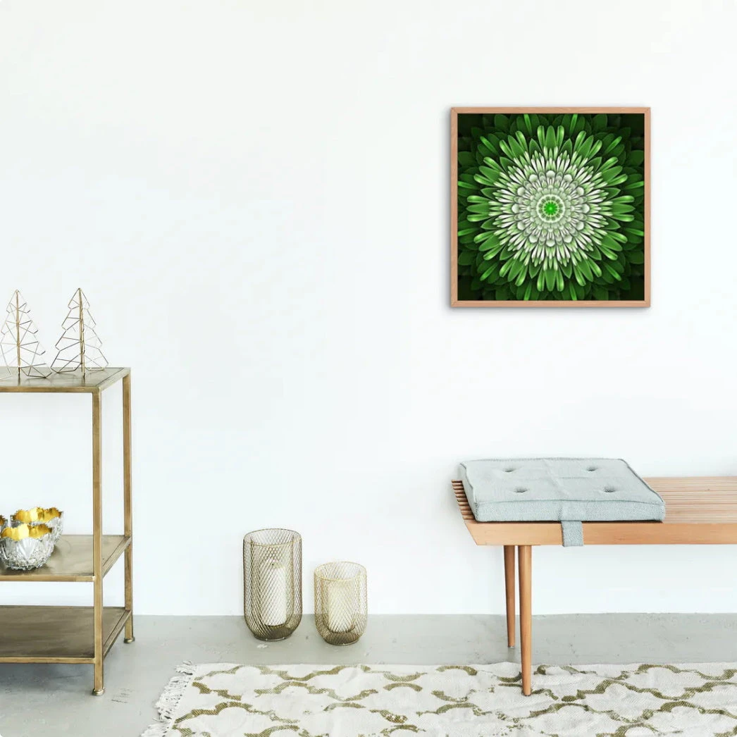 Broderie Diamant <br> Mandala Vert Électrique 5 Broderie Diamant <br> Mandala Vert Électrique – Image 3