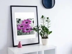 Atelier Broderie Diamant -Atelier Broderie Diamant broderie diamant marguerite violette cadre atelier broderie diamant