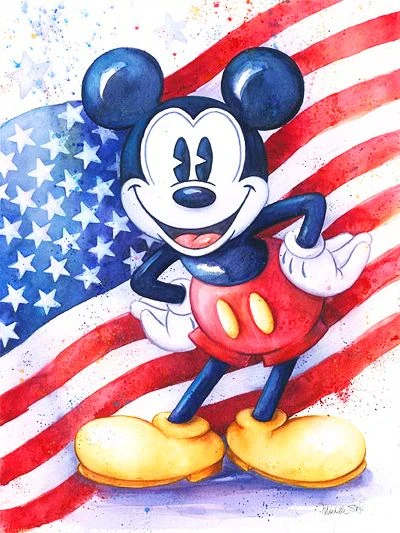 Broderie Diamant <br> Mickey Américain 3 Broderie Diamant <br> Mickey Américain