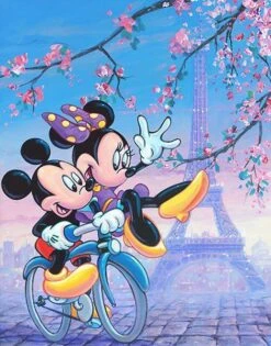 Broderie Diamant <br> Mickey Et Minnie à Paris