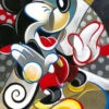 Broderie Diamant <br> Mickey Version Œuvre D'Art -Atelier Broderie Diamant broderie diamant mickey oeuvre dart atelier broderie diamant