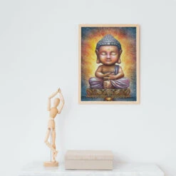 Broderie Diamant <br> Mini Bouddha -Atelier Broderie Diamant broderie diamant mini bouddha decor atelier broderie diamant