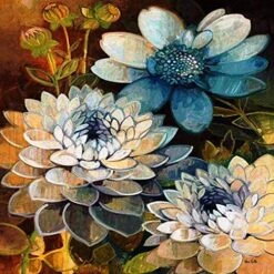 Broderie Diamant <br> Nénuphars Artistiques