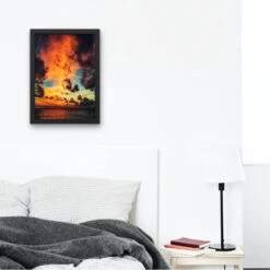 Broderie Diamant <br> Nuages Oranges Et Océan 7 Broderie Diamant <br> Nuages Oranges Et Océan -Atelier Broderie Diamant broderie diamant nuages oranges et ocean decor atelier broderie diamant