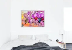 Broderie Diamant <br> Orchidée Et Oiseau Zen -Atelier Broderie Diamant broderie diamant orchidee et oiseau zen decor atelier broderie diamant