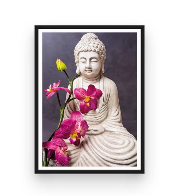 Broderie Diamant <br> Orchidées & Bouddha 4 Broderie Diamant <br> Orchidées & Bouddha – Image 2