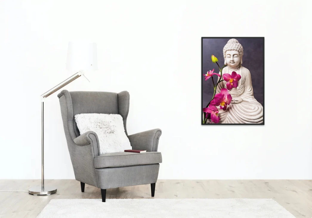 Broderie Diamant <br> Orchidées & Bouddha 5 Broderie Diamant <br> Orchidées & Bouddha – Image 3