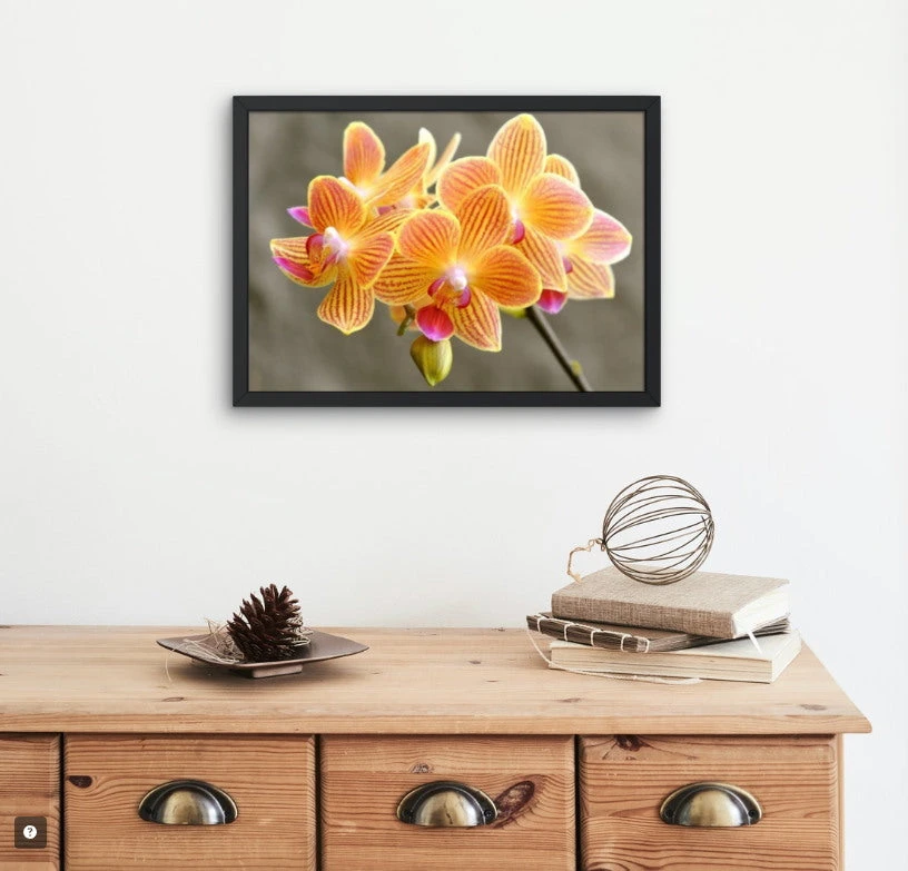 Broderie Diamant <br> Orchidées Oranges 5 Broderie Diamant <br> Orchidées Oranges – Image 3