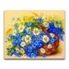 Broderie Diamant <br> Panier De Marguerites -Atelier Broderie Diamant broderie diamant panier de marguerites atelier broderie diamant