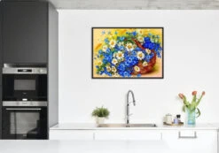 Broderie Diamant <br> Panier De Marguerites -Atelier Broderie Diamant broderie diamant panier de marguerites decor atelier broderie diamant