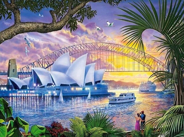 Broderie Diamant <br> Peinture De Sydney 3 Broderie Diamant <br> Peinture De Sydney