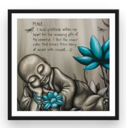 Broderie Diamant <br> Petit Bouddha Et Lotus 6 Broderie Diamant <br> Petit Bouddha Et Lotus -Atelier Broderie Diamant broderie diamant petit bouddha et lotus cadre atelier broderie diamant